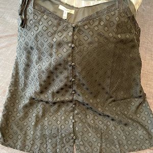 XXL ~ Maurices Black Button Down Tank Top ❤️ NWT